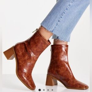 ASOS wide fit raider mid-heel ankle boots